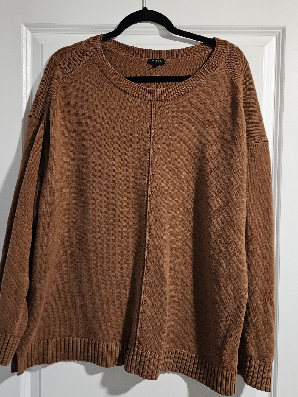 Talbots 100% Cotton Sweater –Size XL – Cozy Oversized Pullover